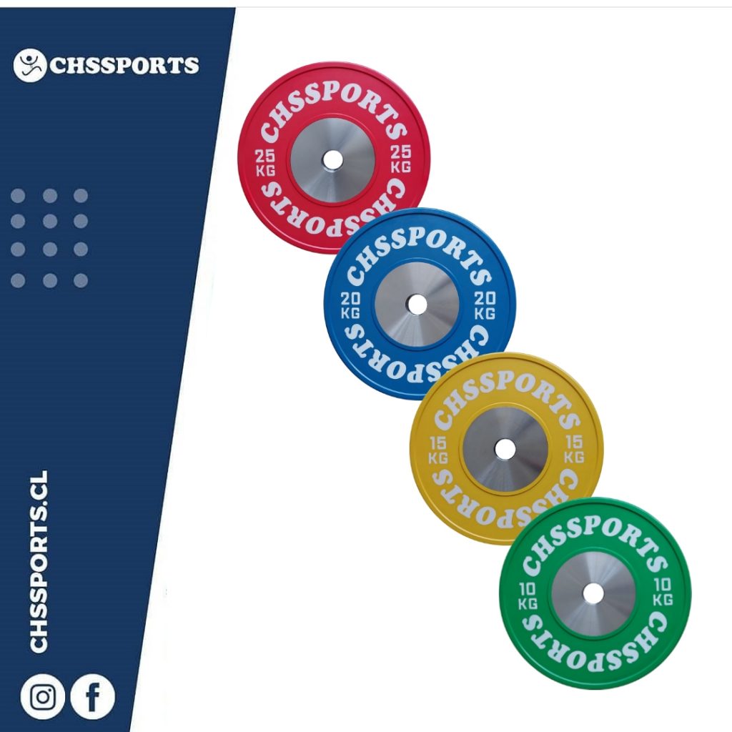 1 Set 150Kg Discos de Competencia Chssports