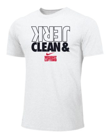 Nike Men's Weightlifting Clean and Jerk Tee - White/Black/Red