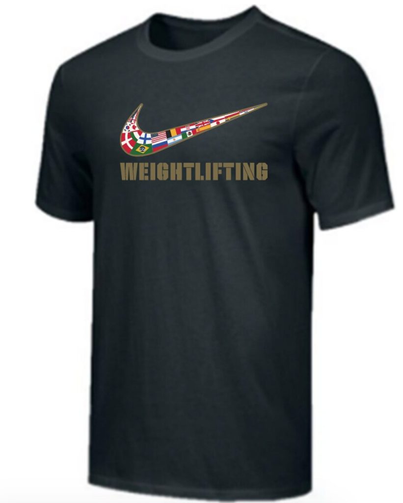 Nike Men’s Weightlifting Multi Flag Tee – Black